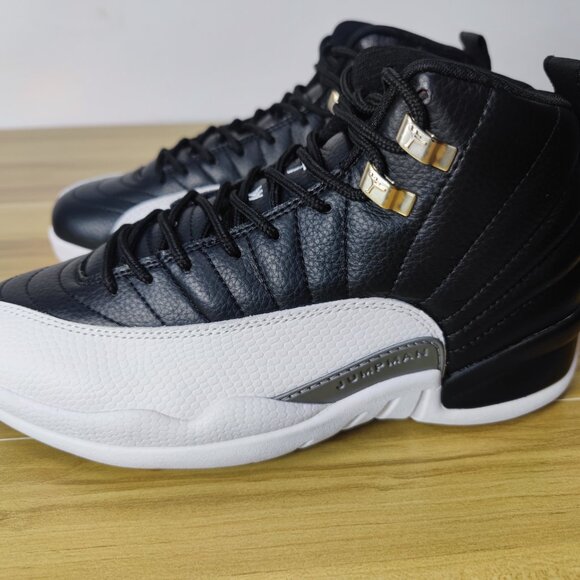 White and black, Jordan Brand, AJ12 sneakers, size 13.5 - Picture 4 of 5